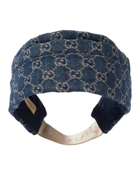 gucci style crystal headband|Gucci denim headband.